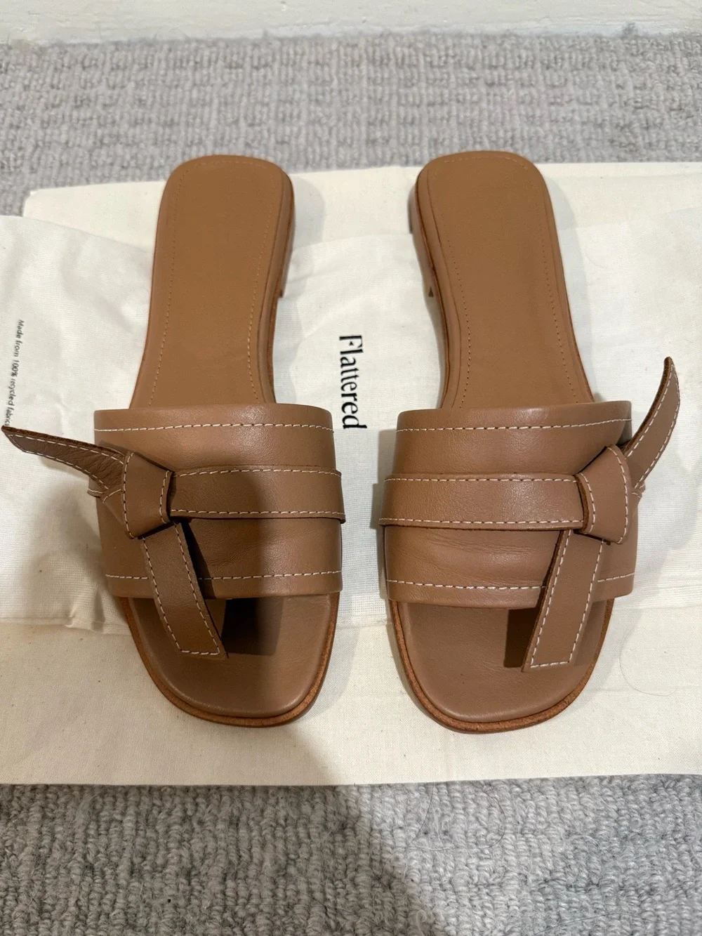 Flattered My Leather Cognac Sandals size 39